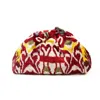 Sjw Bags London Women's Pink / Purple / Red Victoria Ikat Multicolour Bag In Cream, Red, Blue, Yellow