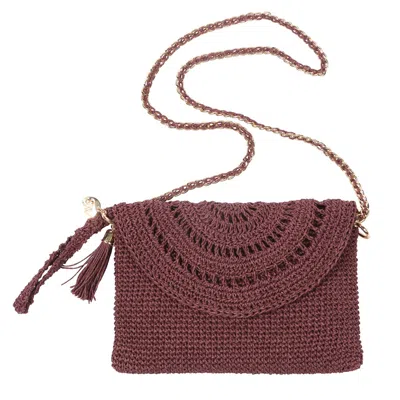 Sjw Bags London Women's Purple Grace Hand Crochet Bag In Plum