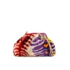 Sjw Bags London Women's Purple / Red Victoria Ikat Pouch Bag In Vintage Red, Purple, Ecru In Multi