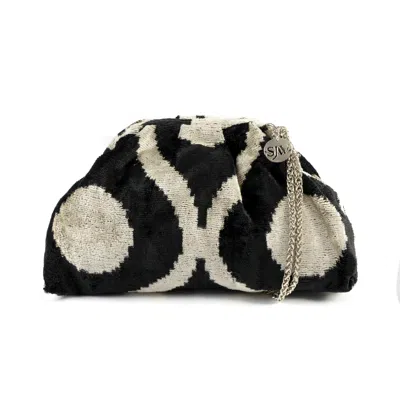 Sjw Bags London Women's Victoria Ikat Multicolour Bag - Victoria-black-and-off-white