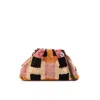 Sjw Bags London Women's Victoria Ikat Pouch Bag In Cream, Dusty Pink, Black In Pink