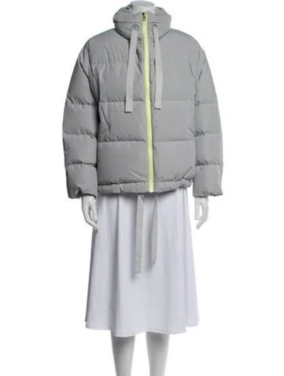 Pre-owned Sjyp Down Jacket In Gray