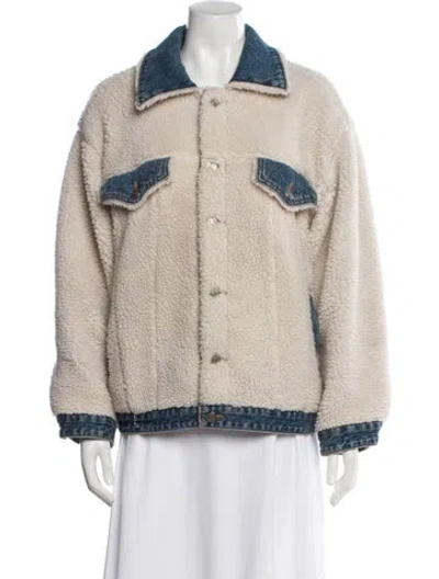 Pre-owned Sjyp Jacket In Neutral