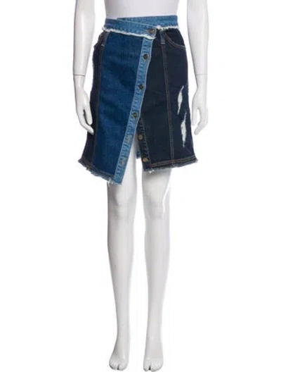 Pre-owned Sjyp Knee-length Skirt In Blue