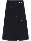 SJYP PANELLED MIDI SKIRT