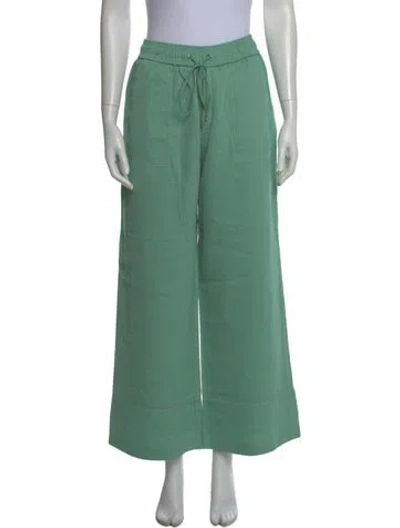 Pre-owned Sjyp Wide Leg Pants In Green