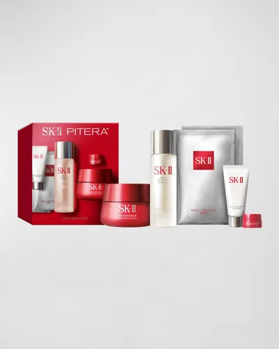 Sk-ii Pitera Anti-aging Set In White