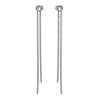 Sk2 Collection Women's Silver Loveknot Dangle Earrings