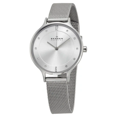 Skagen Anita Silver Dial Stainless Steel Mesh Ladies Watch Skw2149