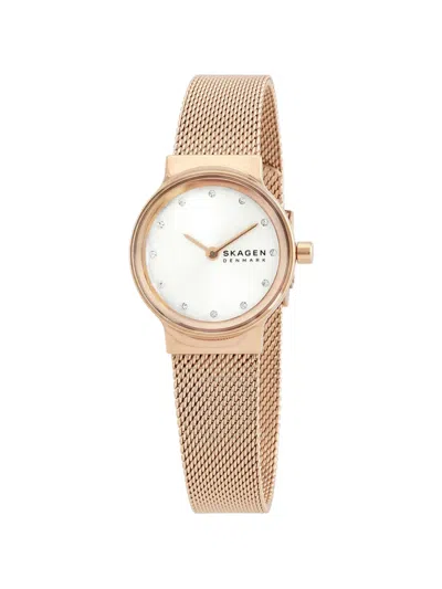 Skagen Freja Lille Mesh 26mm Watch In Gold