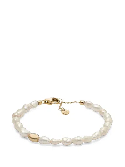 Skagen Freshwater Pearl-embellished Bracelet In White