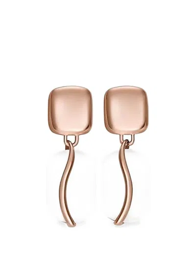 Skagen Geometric Drop Earrings In Gold