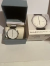 Pre-owned Skagen Hybrid Jorn White Dial Unisex Smart Watch Skt1201