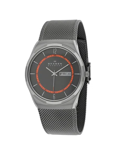 Skagen Melbye Mesh-strap Watch In Black