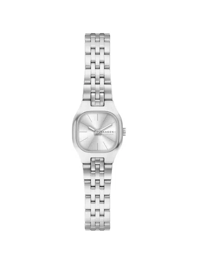 Skagen Mellem Cushion Case 20mm Watch In Metallic