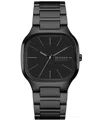 Skagen Men's Mellem Quartz Three-hand Black Stainless Steel Watch, 40mm In Black
