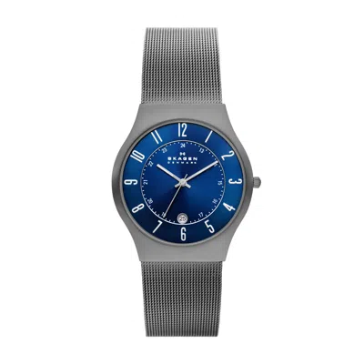 Skagen Men's Sundby Titanium, Three-hand Date Charcoal Watch In Multi