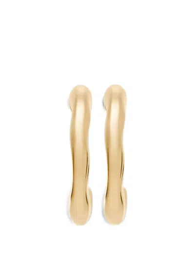 Skagen Organic-shape Hoop Earrings In Gold