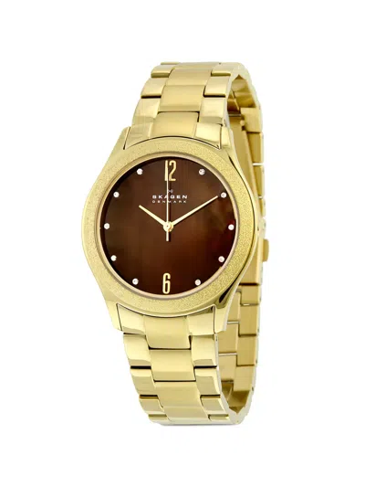 Skagen Stainless Steel 36mm Watch In Purple