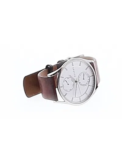 Pre-owned Skagen Watch In Brown
