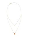 Skagen Woman Necklace Gold Size - Stainless Steel, Glass In Gold