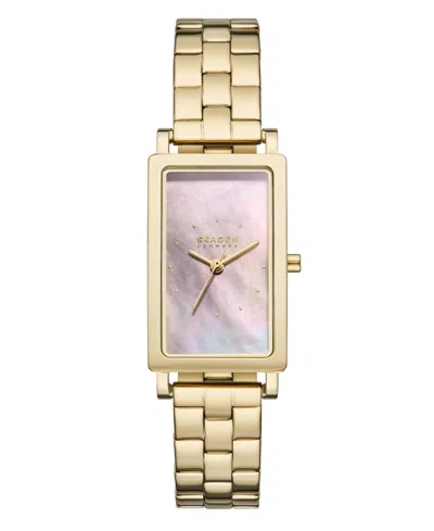 Skagen Women's Hagen Lille Quartz Three-hand Gold Stainless Steel Watch, 43mm