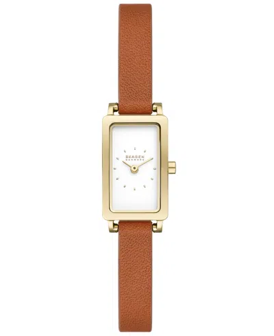 Skagen Women's Hagen Micro Two Hand Brown Pro-planet Leather 30mm