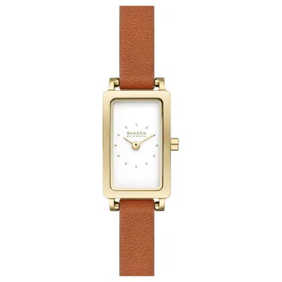 Skagen Women's Hagen Lille White Dial Watch In Orange