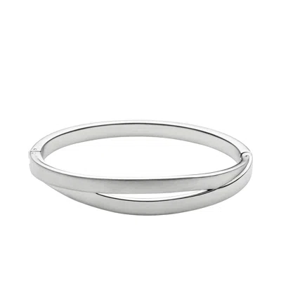 Skagen Women's Kariana Silver-tone Bangle Bracelet