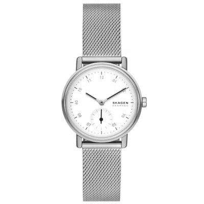 Skagen Women's Kuppel Lille Quartz Three Hand Silver-tone Stainless Steel Watch, 32mm
