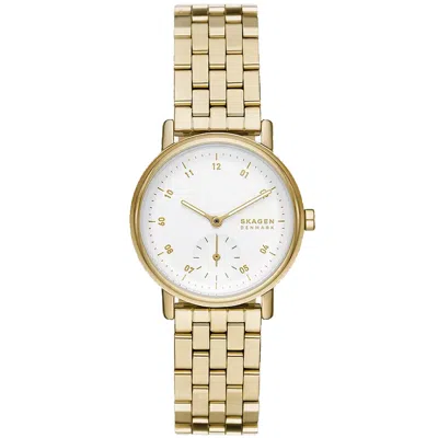 Skagen Women's Kuppel Lille Quartz Three Hand Gold-tone Stainless Steel Watch, 32mm