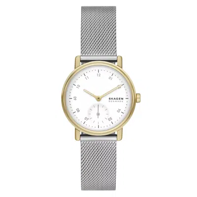 Skagen Women's Kuppel Lille Quartz Three Hand Silver-tone Stainless Steel Watch, 32mm