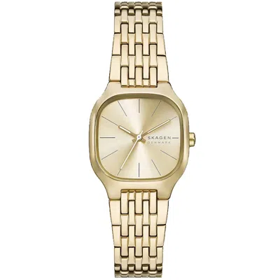 Skagen Women's Mellem Lille Quartz Three-hand Gold Stainless Steel Watch, 28mm