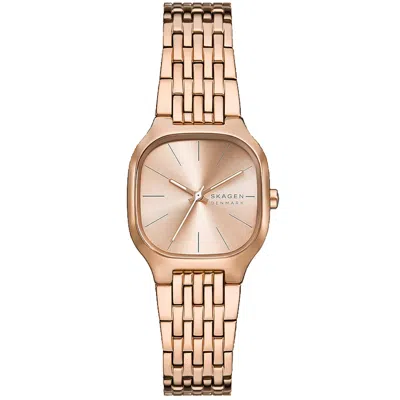 Skagen Women's Mellem Lille Quartz Three-hand Rose Gold Stainless Steel Watch, 28mm