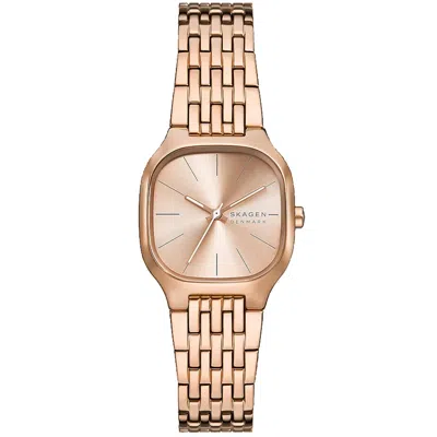 Skagen Women's Mellem Lille Quartz Three-hand Rose Gold Stainless Steel Watch, 28mm