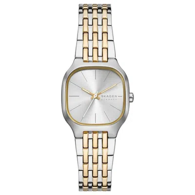 Skagen Women's Mellem Lille Silver Dial Watch In Gold