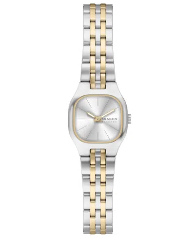 Skagen Women's Mellem Micro Quartz Two-hand Two-tone Stainless Steel Less Than Watch, 22mm In Multi