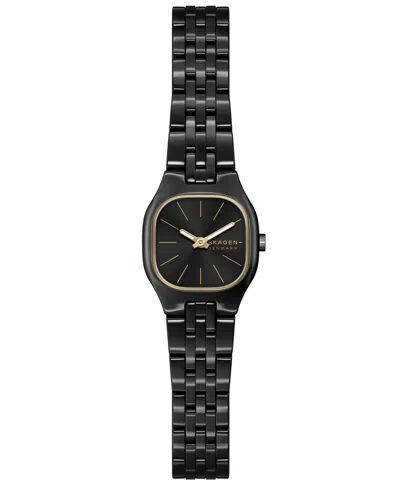 Skagen Women's Quartz Mellem Micro Black Stainless Steel Bracelet Watch 20mm