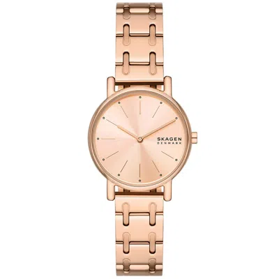 Skagen Women's Signatur Lille Two Hand Rose Gold-tone Stainless Steel Watch 30mm