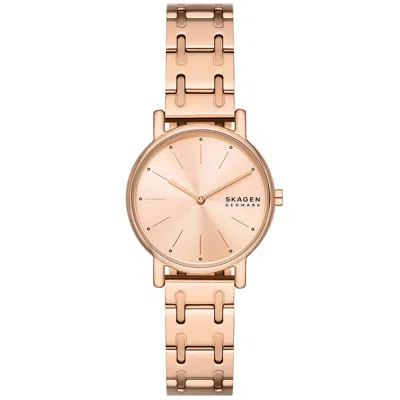 Skagen Women's Signatur Lille Two Hand Rose Gold-tone Stainless Steel Watch 30mm