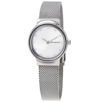 Skagen Women's White Dial Watch In Silver