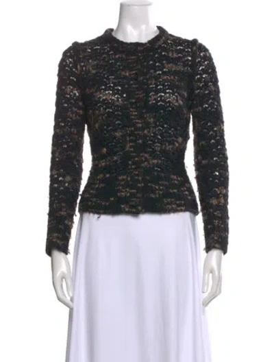 Pre-owned Skaist-taylor Patterned Crew Neck Sweater