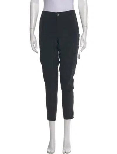 Pre-owned Skaist-taylor Silk Skinny Leg Pants In Gray