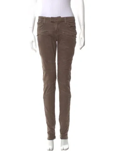 Pre-owned Skaist-taylor Skinny Leg Pants In Brown