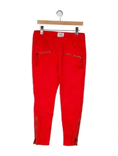 Pre-owned Skaist-taylor Straight Leg Pants In Orange