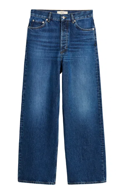 Skall Cole Cotton Boyfriend Jeans In Blue