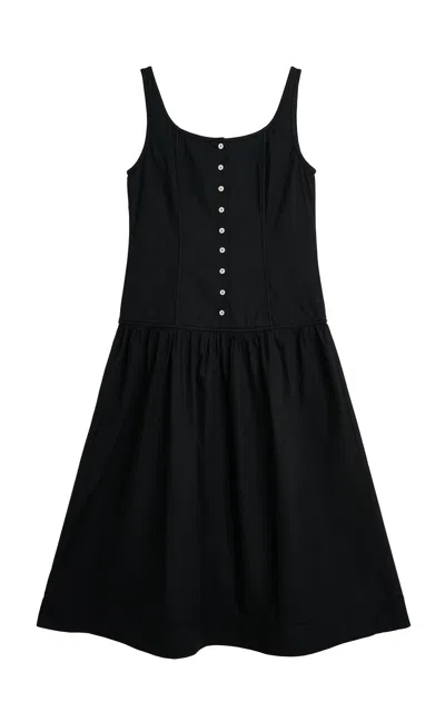 Skall Helmine Cotton Corsage Dress In Black