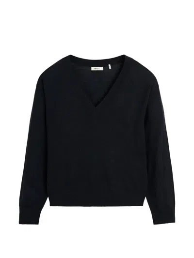 Skall Studio Amethyst V-neck Sweater In Blue