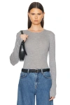 Skall Studio Amy Top In Grey Melange