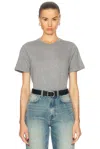 Skall Studio Andy Tee Top In Mid Grey Melange